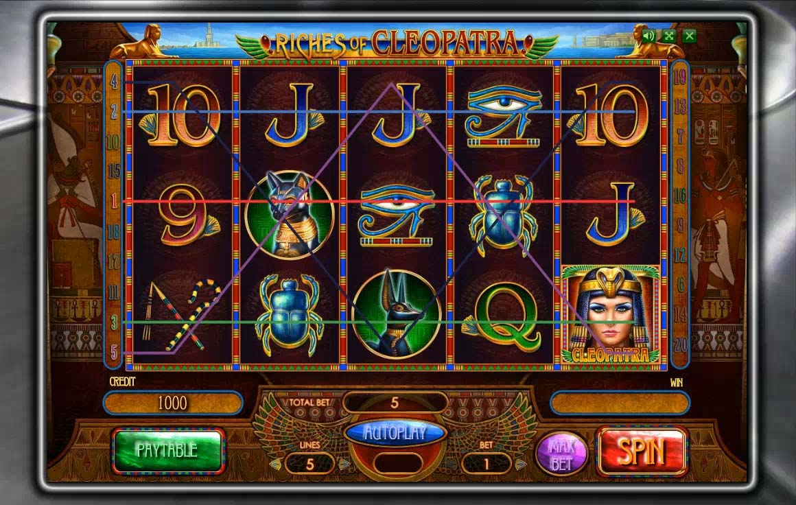 игровой автомат riches of cleopatra