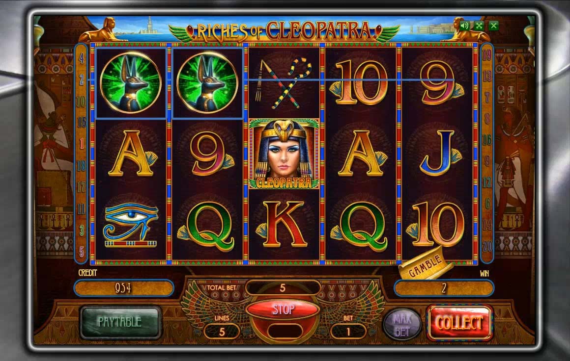 игровой автомат riches of cleopatra