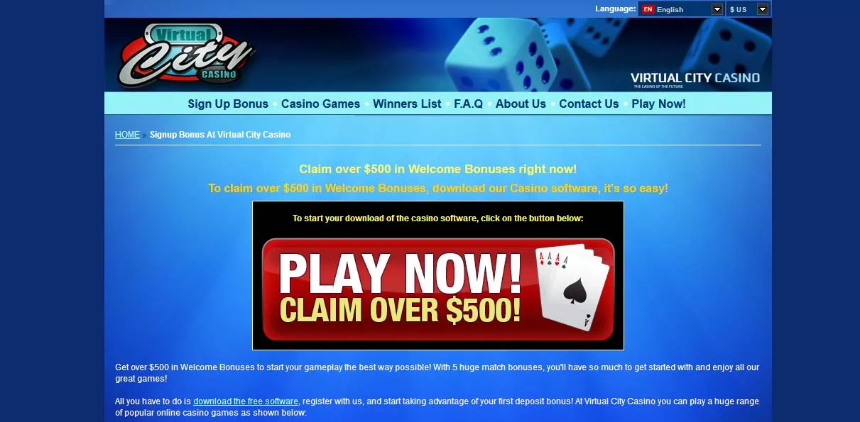 виртуал сити казино бездепозитный бонус