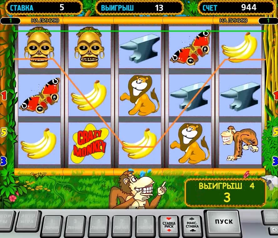 Игровой Слот Автомат Crazy Monkey